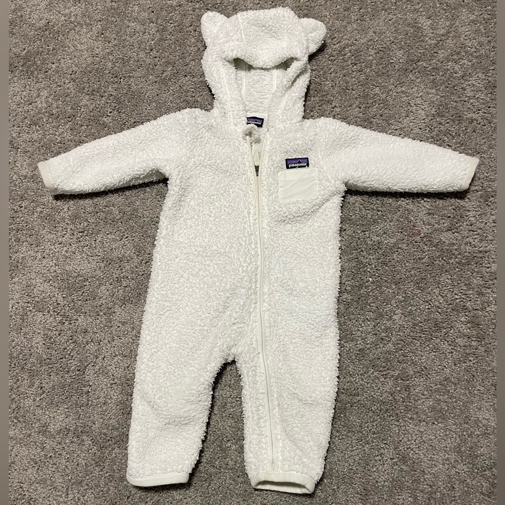 Patagonia Baby Furry Friends Fleece Bunting 6-12 months